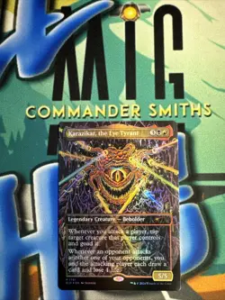 Karazikar the Eye Tyrant ? Borderless ??Rainbow?? FOIL ? MTG Secret Lair D&D NM - Image 1