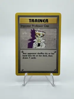Pokemon TCG - ImposterProfessor Oak 73/102 Rare BaseSet Unlimited [Near Mint] - Image 1