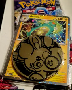 Pokemon TCG:Scarlet&Violet Temporal Forces Pk W/coin & BELLIBOLT COLLECTIBLE - Image 3