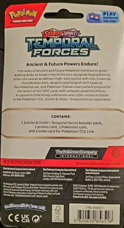 Pokemon TCG:Scarlet&Violet Temporal Forces Pk W/coin & BELLIBOLT COLLECTIBLE - Image 5