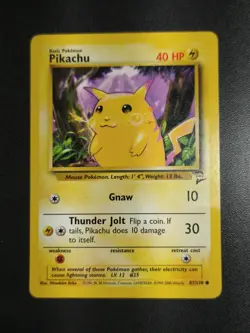 Pokemon Pikachu 87/130 Common Base Set 2 PL - Image 1