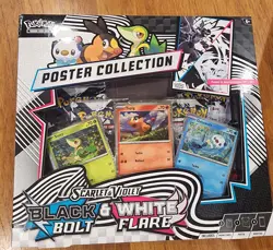 Pokemon Black Bolt And White Flare Unova Poster Collection Box / FACTORY SEALED - Image 1