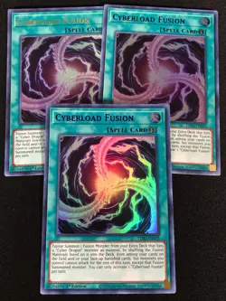 Yugioh Cyberload Fusion LDS2-EN035 1st Ultra x3 (NM) - Image 1