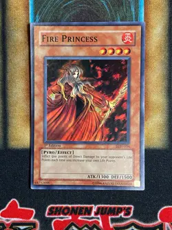 Yugioh Fire Princess LON-034 Super Rare 1st Ed NM - Image 1