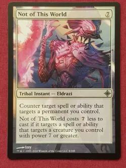 Magic The Gathering RISE OF THE ELDRAZI NOT OF THIS WORLD card MTG - Image 1