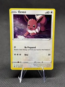 Eevee - SWSH127 - Pokemon Sword & Shield Promo Ultra Rare Holo Card NM - Image 1
