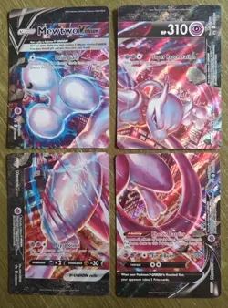 Mewtwo V-UNION [Set of 4] SWSH: Sword & Shield Promo Cards Holo NM - Image 1