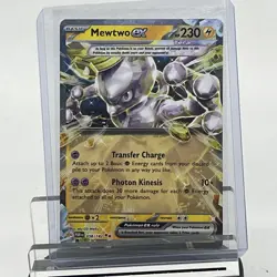 Pokemon Mewtwo EX Holo 58/182 - Paradox Rift NM - Double Rare Pokemon Card NM - Image 1