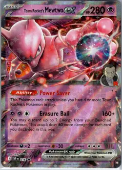Team Rocket's Mewtwo ex 216 Promo Pokemon Card SV: Scarlet & Violet Promo Cards - Image 1