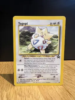 Togepi Black Star Promo 30 Excellent Rare Non Holo Card Pokemon League 2001 - Image 1