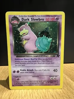 Dark Slowbro Team Rocket Set 12/82 Excellent Rare Holo Pokemon Card 2000 - Image 1