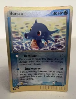 Horsea EX Dragon 33/97 Reverse Holo Pokemon Card 2003 Very Good - Image 1