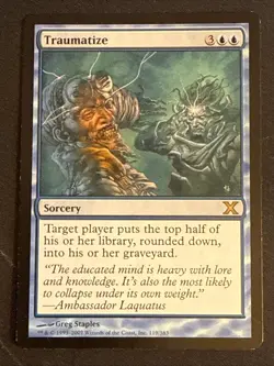 1x Traumatize (119) Tenth Edition LP MTG Magic the Gathering x1 MKE - Image 1