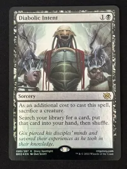 1x MTG Diabolic Intent (Foil) - The Brothers' War (BRO) #89 - Magic - Image 1