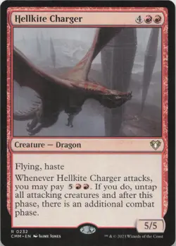 Hellkite Charger R Commander Masters 232 - LP MTG - Image 1