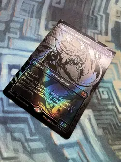 MTG Oil Slick Raised Foil Phyrexian Obliterator NM Phyrexia: All Will Be One - Image 1
