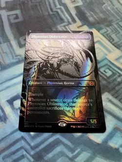 MTG Oil Slick Raised Foil Phyrexian Obliterator NM Phyrexia: All Will Be One - Image 2