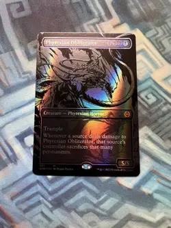 MTG Oil Slick Raised Foil Phyrexian Obliterator NM Phyrexia: All Will Be One - Image 3