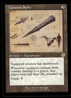 1x Quietus Spike (Schematic) - The Brothers' War: Retro Frame Artifacts NM - MTG - Image 1