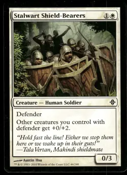 1x Stalwart Shield-Bearers - Rise of the Eldrazi - NM - MTG - Image 1