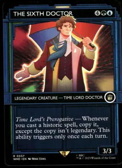 1x The Sixth Doctor (Showcase) - Universes Beyond: Doctor Who NM - MTG - Image 1