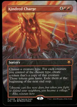 1x Kindred Charge (Borderless) - Special Guests NM - MTG - Image 1