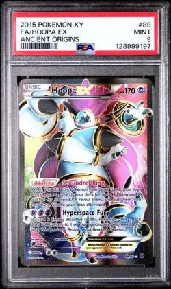 POKEMON 2015 XY FULL ART HOOPA EX ANCIENT ORIGINS #89 PSA 9 - Image 1