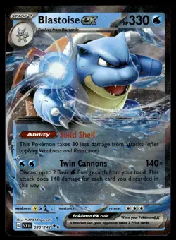 2024 Scarlet & Violet Series - Stellar Crown Blastoise ex Double Rare #30 - Image 1