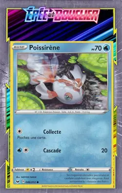 Poissirene - EB01:Epee et Bouclier - 046/202 - Carte Pokemon Neuve Francaise - Image 1