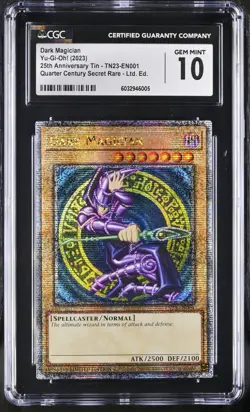 Yu-Gi-Oh! Dark Magician TN23-EN001 CGC 10 GEM MINT 💎 - Image 1