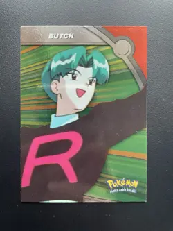 Pokemon Topps Card Series 3 Blue Logo Butch Standard Holo - Image 1