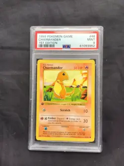 Pokemon Cards: Base Set 1st Edition Common: Charmander 46/102 PSA 9 - Image 1
