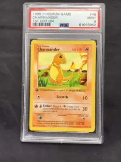 Pokemon Cards: Base Set 1st Edition Common: Charmander 46/102 PSA 9 - Image 2