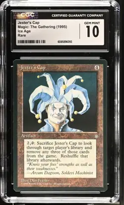 Jester's Cap, Ice Age Mtg. CGC 10 Gem Mint! - Image 1