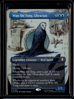 Wan Shi Tong, Librarian (Borderless) - 320 - Foil - TLA - NM - MTG - Image 1