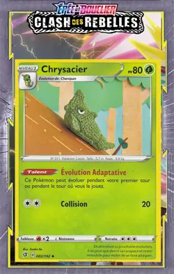 Chrysacier - EB02:Clash des Rebelles - 002/192 - Carte Pokemon Neuve Francaise - Image 1