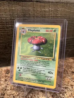 Pokemon TCG Vileplume Jungle 15/64 Holo Unlimited Holo Rare Original Owner - Image 1