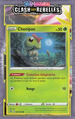 Chenipan - EB02:Clash des Rebelles - 001/192 - Carte Pokemon Neuve Francaise - Image 1