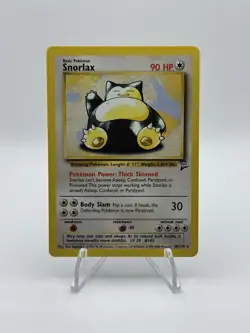 Snorlax 30/130 Base Set 2 RareVintage 2000 WOTC Pokemon NM - Image 1