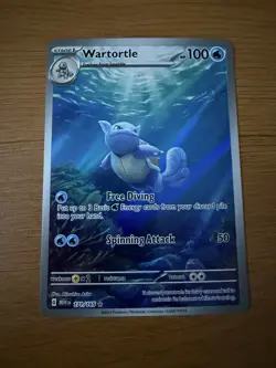 2023 Pokemon Wartortle 171/165 Holo Illustration Rare Scarlet & Violet 151 - Image 1