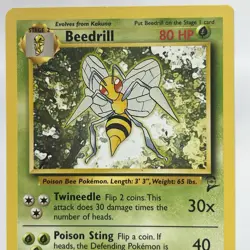 Beedrill 21/130 Base Set 2 WOTC 1999 Pokemon NM Never Played Vintage - Image 3