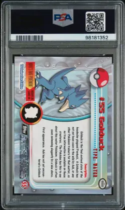 Pokemon PSA 9 1999 Topps T.V. Golduck Foil United Kingdom Christmas GiftU - Image 2