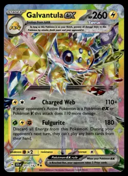 2024 Scarlet & Violet Series - Stellar Crown Galvantula ex Double Rare #51 - Image 1