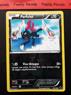 Farfuret REVERSE 65/116 Noir et Blanc Glaciation Plasma Carte Pokemon Francais - Image 1