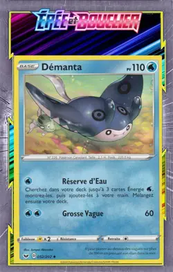 Demanta - EB01:Epee et Bouclier - 052/202 - Carte Pokemon Neuve Francaise - Image 1