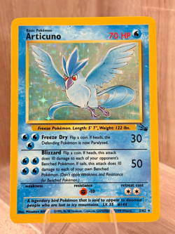 Pokemon - Articuno [1999 WOTC] #2/62 Holo Rare (NM-MT) - Fossil Set - Image 1