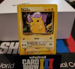 Pikachu 58/102 Yellow Cheeks Base Set Pokemon - Image 1