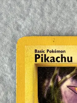 Pikachu 87/130 Base Set 2 Pokemon TCG Common Electric Non Holo Damage/Crease - Image 3