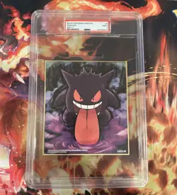 Gengar Pokemon Bandai 2019 Shikishi Art 1 #6 PSA 9 - Image 1