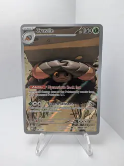 Pokemon TCG Crustle 186/182 Destined Rivals Illustration Rare Full Art Holo NM - Image 1